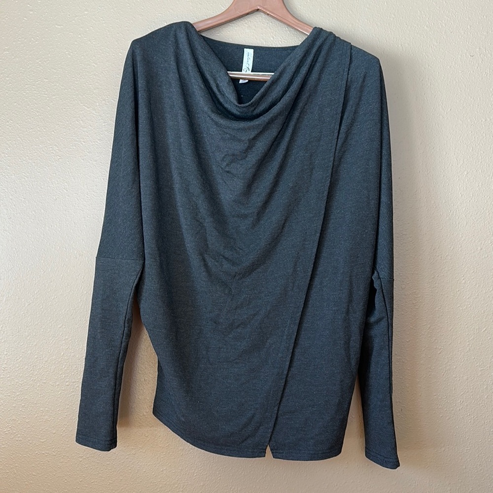 Women’s Velvet Rose cowl neck sweater; size small